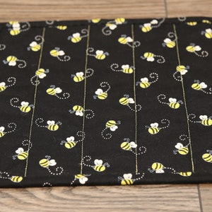 Bee Mug Rug, Bumblebee Desk Mat, Farmhouse Kitchen Tiered Tray Decor, Honey Bee Gifts image 8