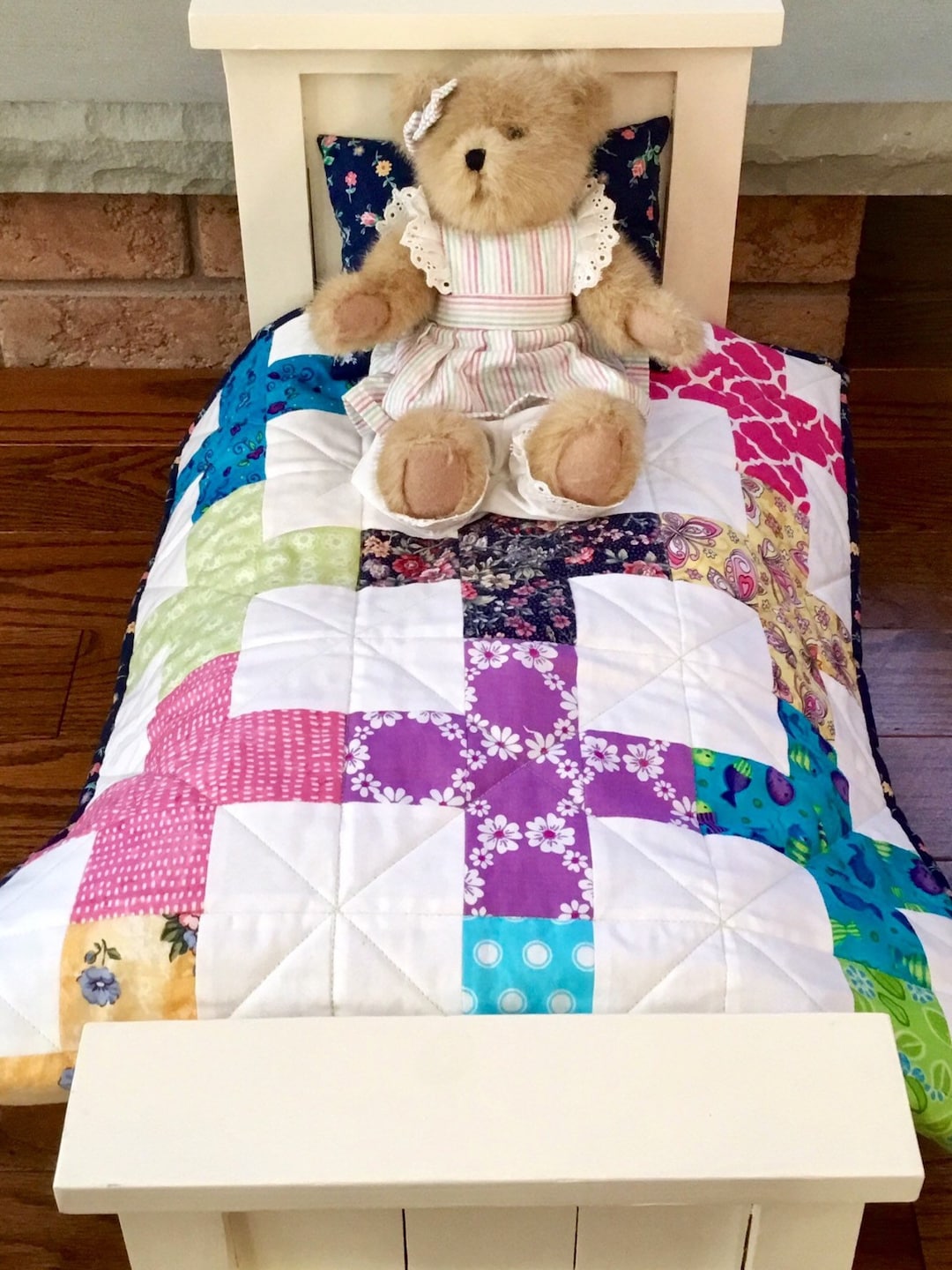 Handmade Patchwork Doll Quilt 18 Inch Doll Beddings - Etsy
