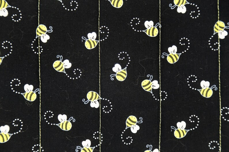 Bee Mug Rug, Bumblebee Desk Mat, Farmhouse Kitchen Tiered Tray Decor, Honey Bee Gifts image 6