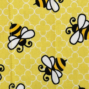 Bee Mug Rug, Bumblebee Desk Mat, Farmhouse Kitchen Tiered Tray Decor, Honey Bee Gifts image 3