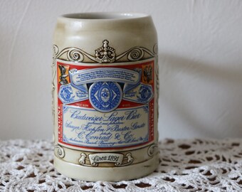 budweiser beer stein etsy