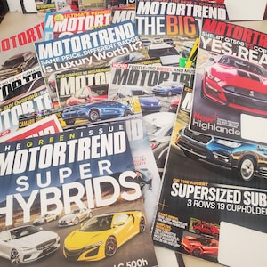 MotorTrend Magazines - 2017, 2018, 2019, 2020 Random Mixed lot Vintage Magazines Lot of 32
