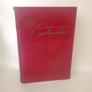 Railway Engineering & Maintenance Cyclopedia 7th Ed 1948 Vintage / Train book