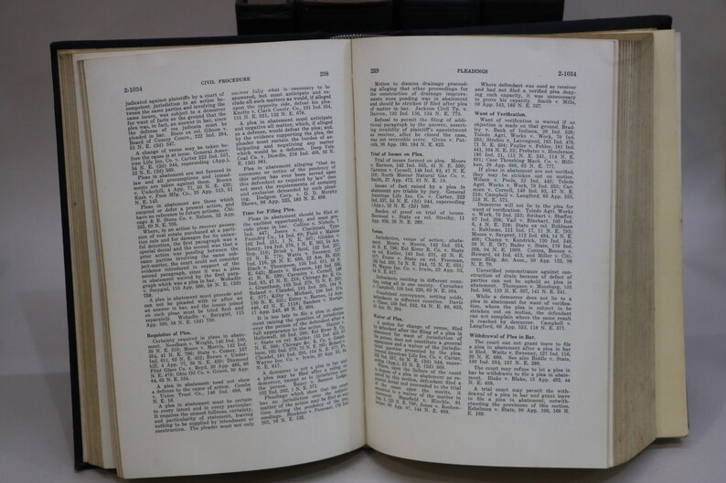 Burns Indiana Statutes Annotated 1933 Big Heavy Black Books W/ Gold ...