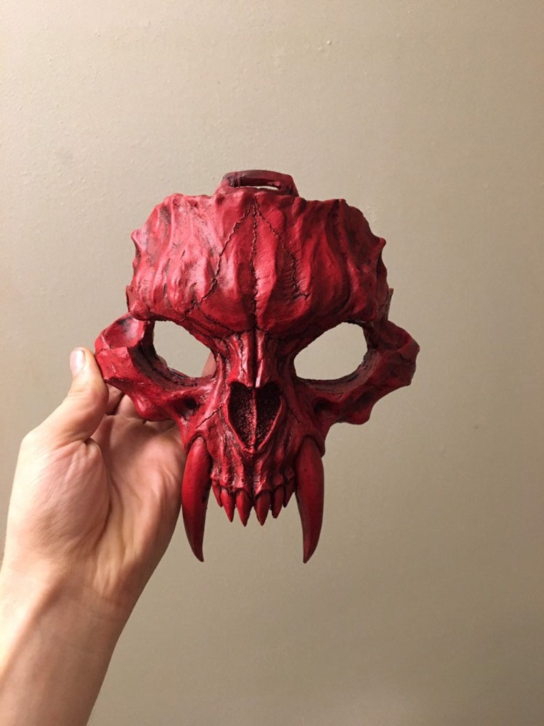Saber Cat half mask Hard Resin Mask Cat Skull Mask Pre-Order Red death special edition