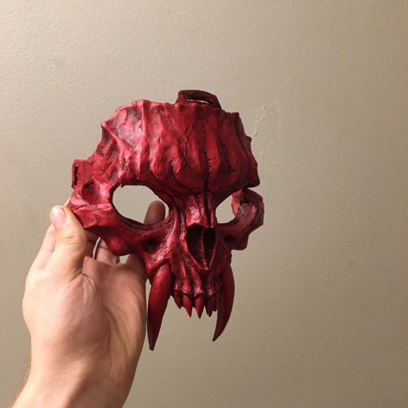 Saber Cat half mask Hard Resin Mask Cat Skull Mask Pre-Order Red death special edition