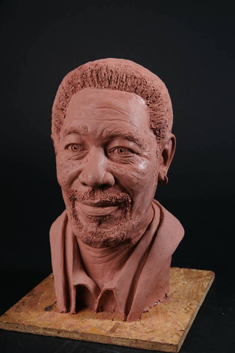 Custom Portrait Bust Sculpture Resin Cold Cast Bronze Etsy