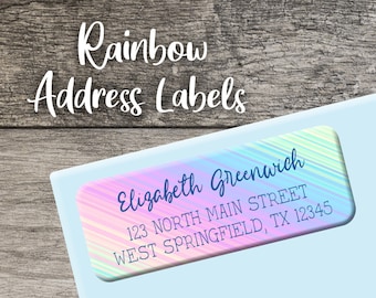 Girls Personalized Address Labels Custom Printed Address ...