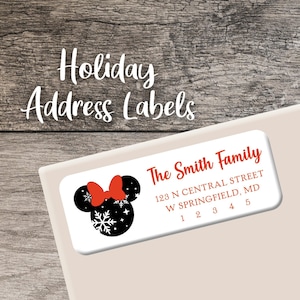 Disney Return Address Labels Mickey Bar Personalized Address ...