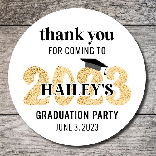 Personalized Graduation 2023 Stickers Custom Class of 2023 Etsy