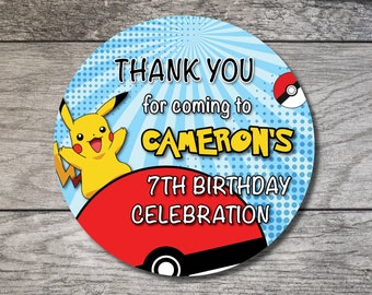 #383-KR Thank you for celebrating with me Stickers Birthday Favor Labels
