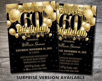 80th invitation | Etsy
