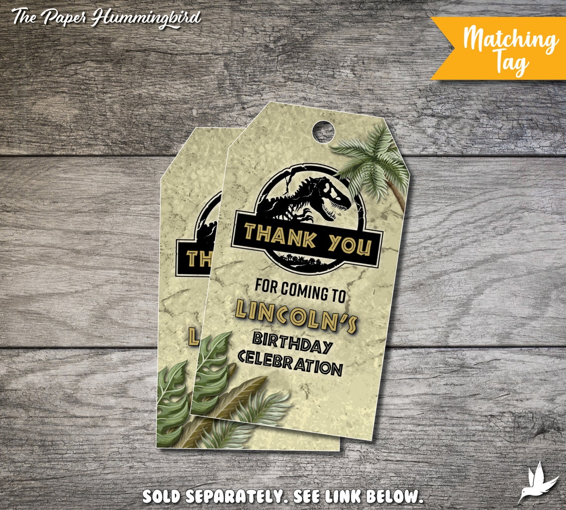 Jurassic World Water Bottle Labels Printable Jurassic Park | Etsy