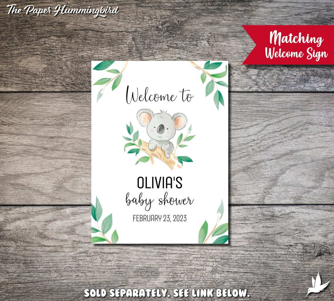 Koala Bear Return Address Labels Koala Bear Matching Labels Etsy