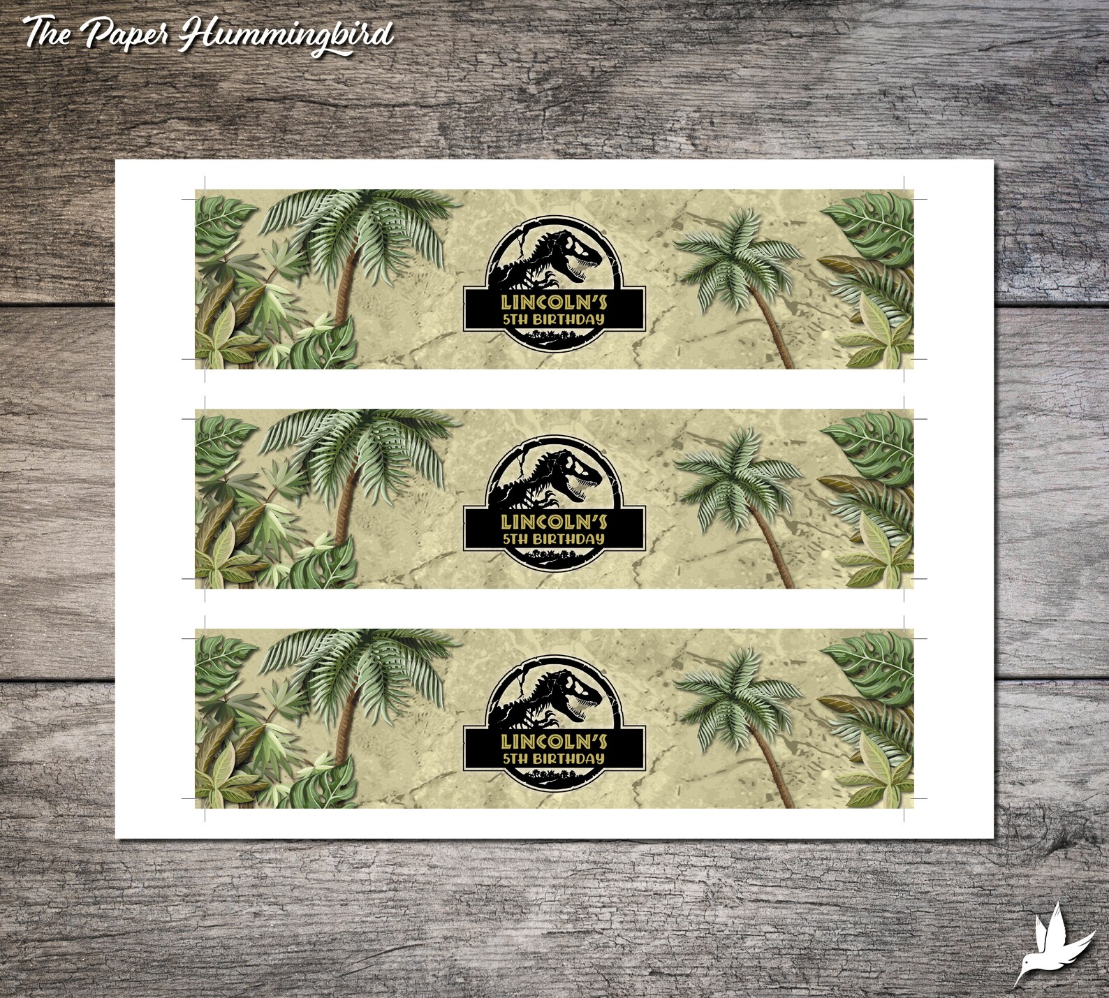Jurassic World Water Bottle Labels Printable Jurassic Park Etsy UK