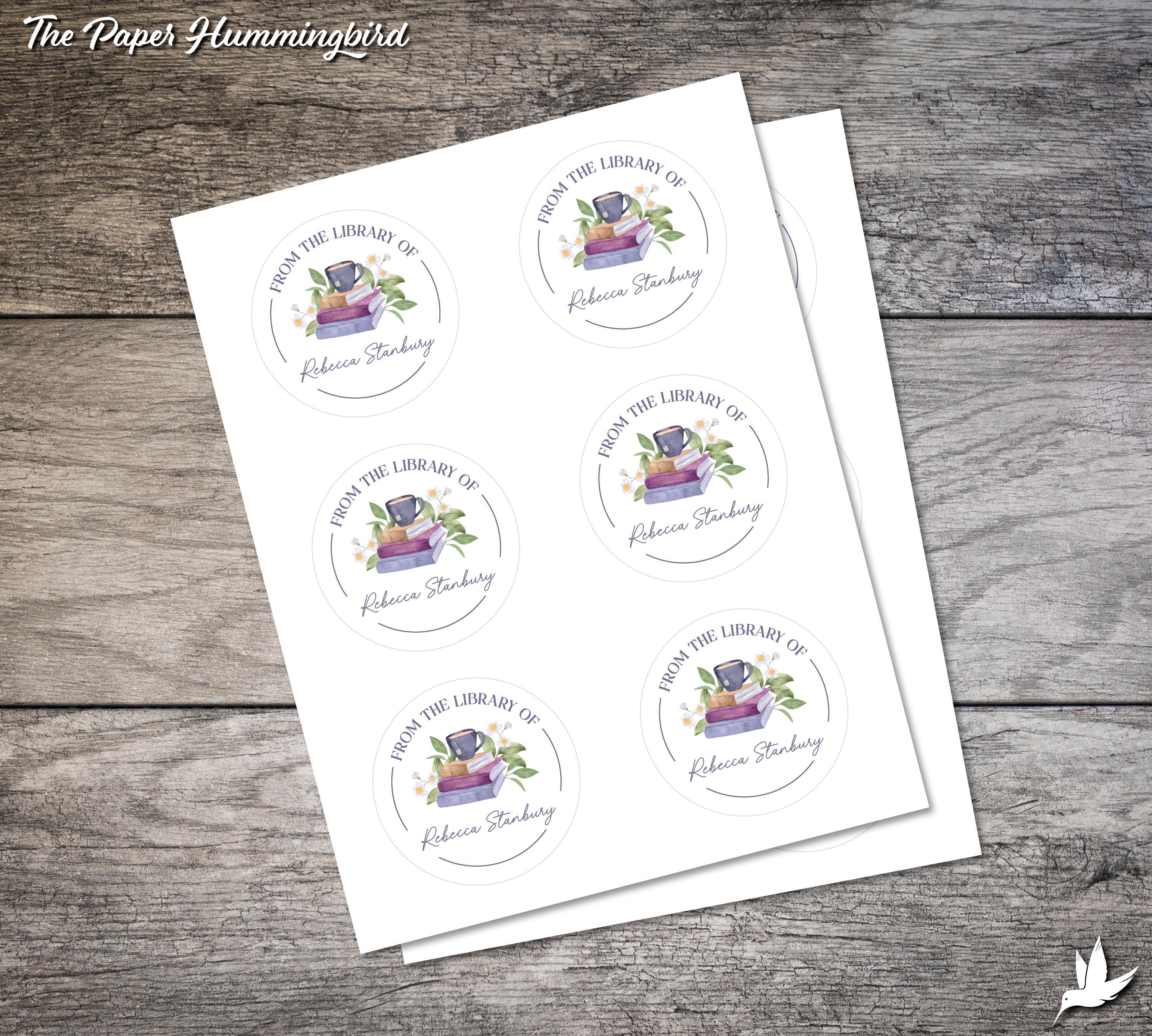 Personalized Bookplates, Custom Book Label Sticker, Personalized ...