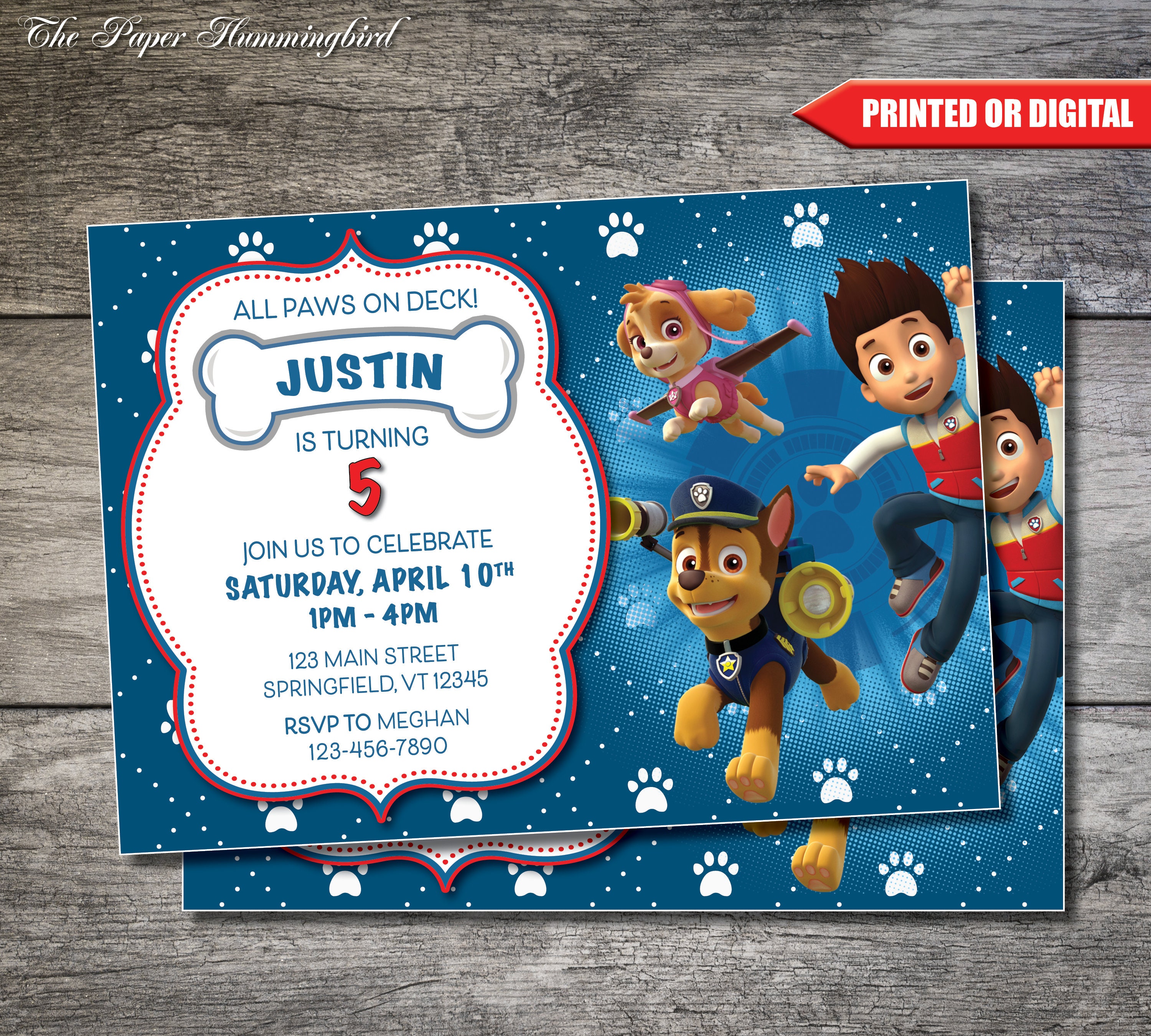 Digital Drawing & Illustration Party Card Kids party invitations to