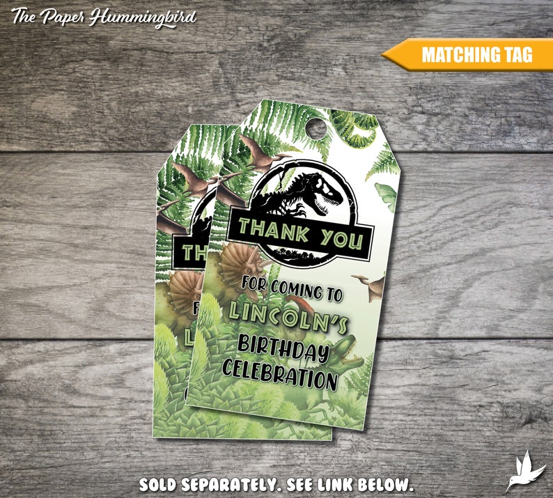 Jurassic World Food Labels Jurassic Park Birthday Tent Card | Etsy Canada
