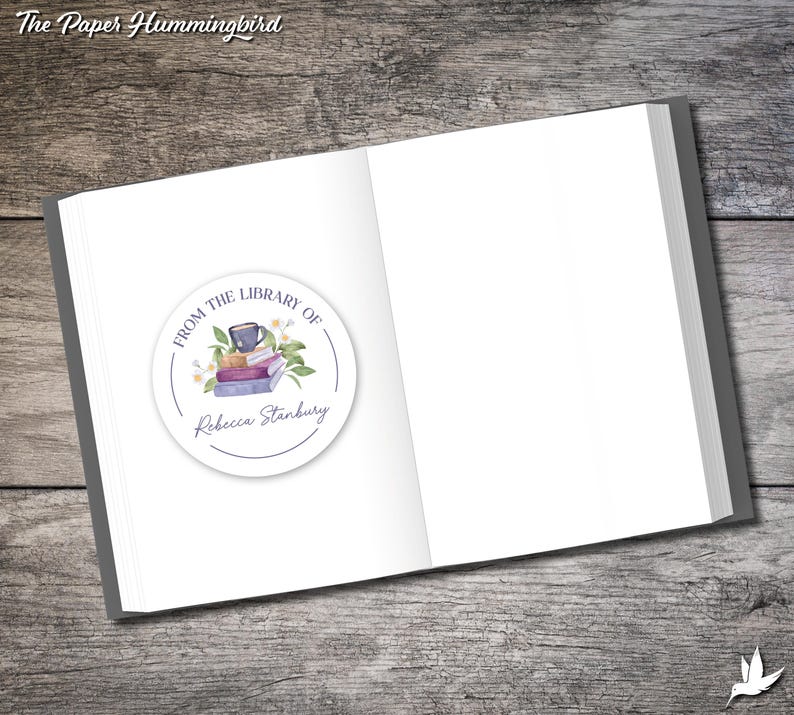 Personalized Bookplates, Custom Book Label Sticker, Personalized ...