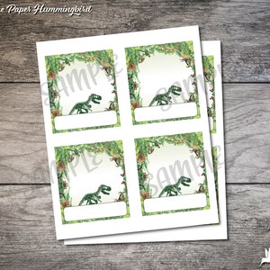 Jurassic Party Food Labels, Jurassic Birthday Tent Card, Jurassic ...