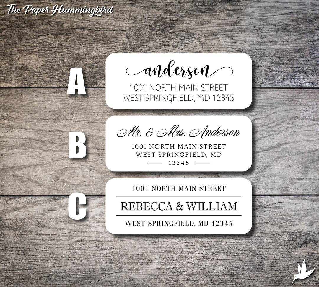 Return Address Labels 002, Custom Personalized Label, Business Label ...