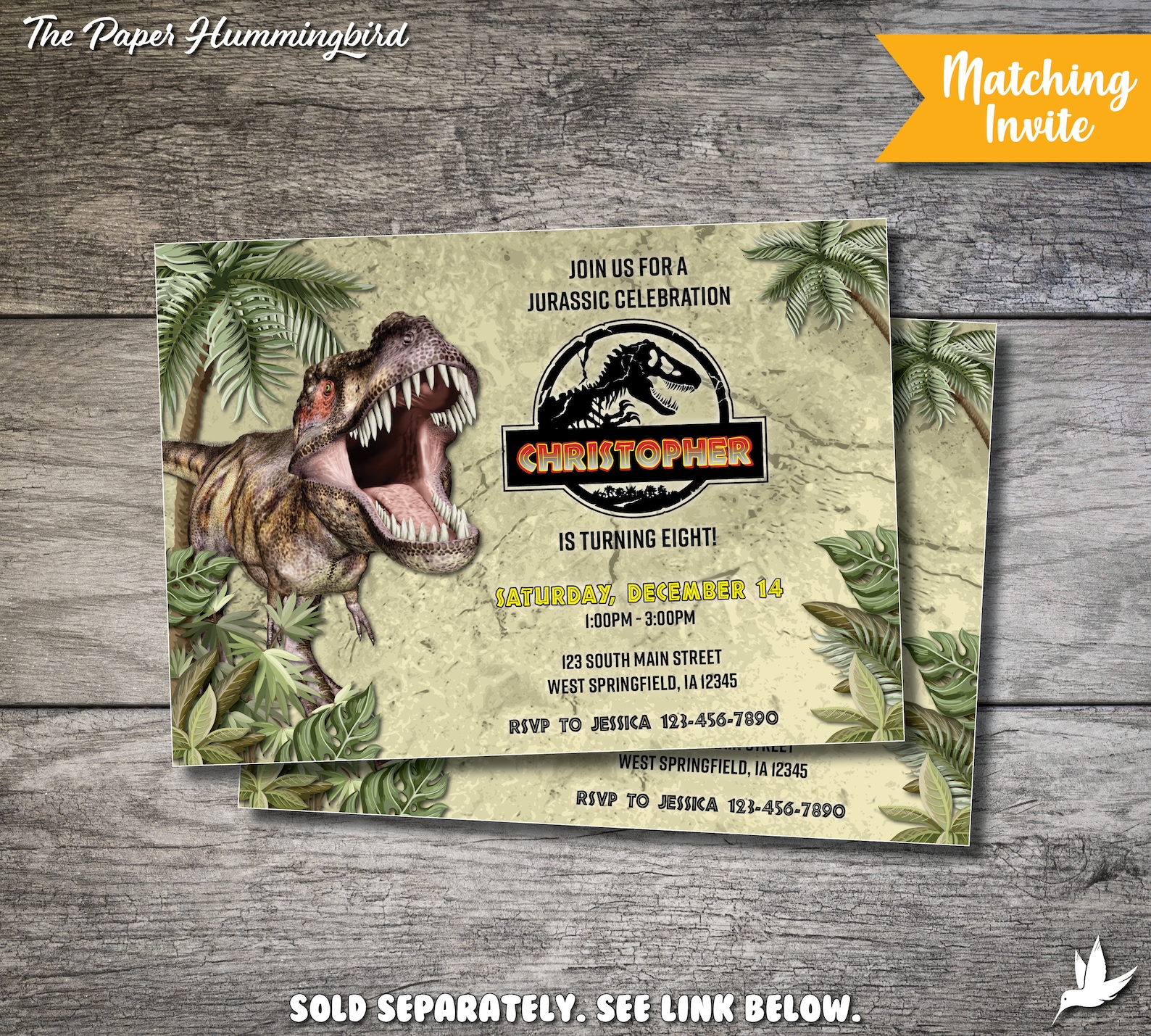 Jurassic World Water Bottle Labels Printable Jurassic Park | Etsy