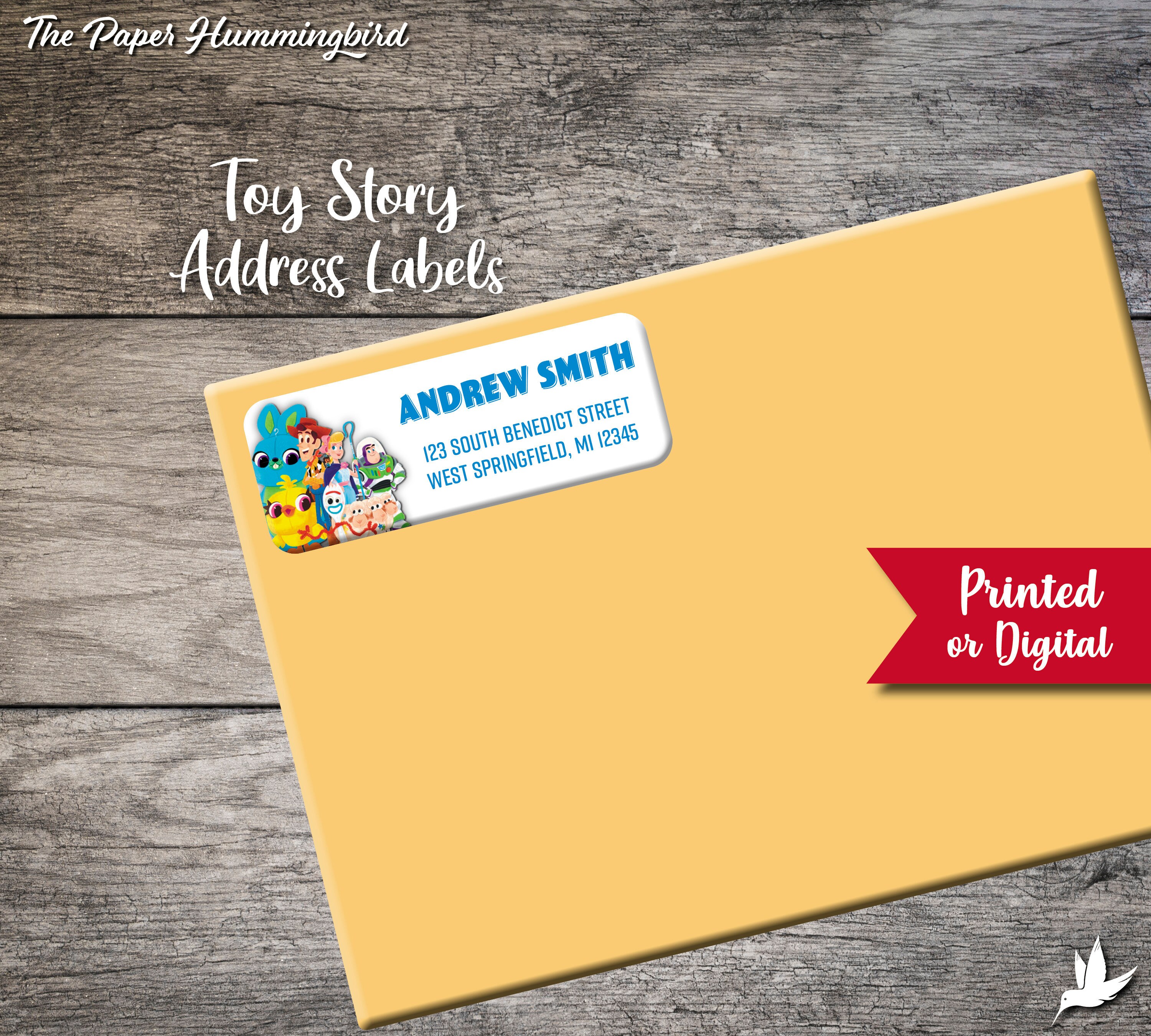 Toy Story Return Address Labels Toy Story Matching Labels Etsy Denmark