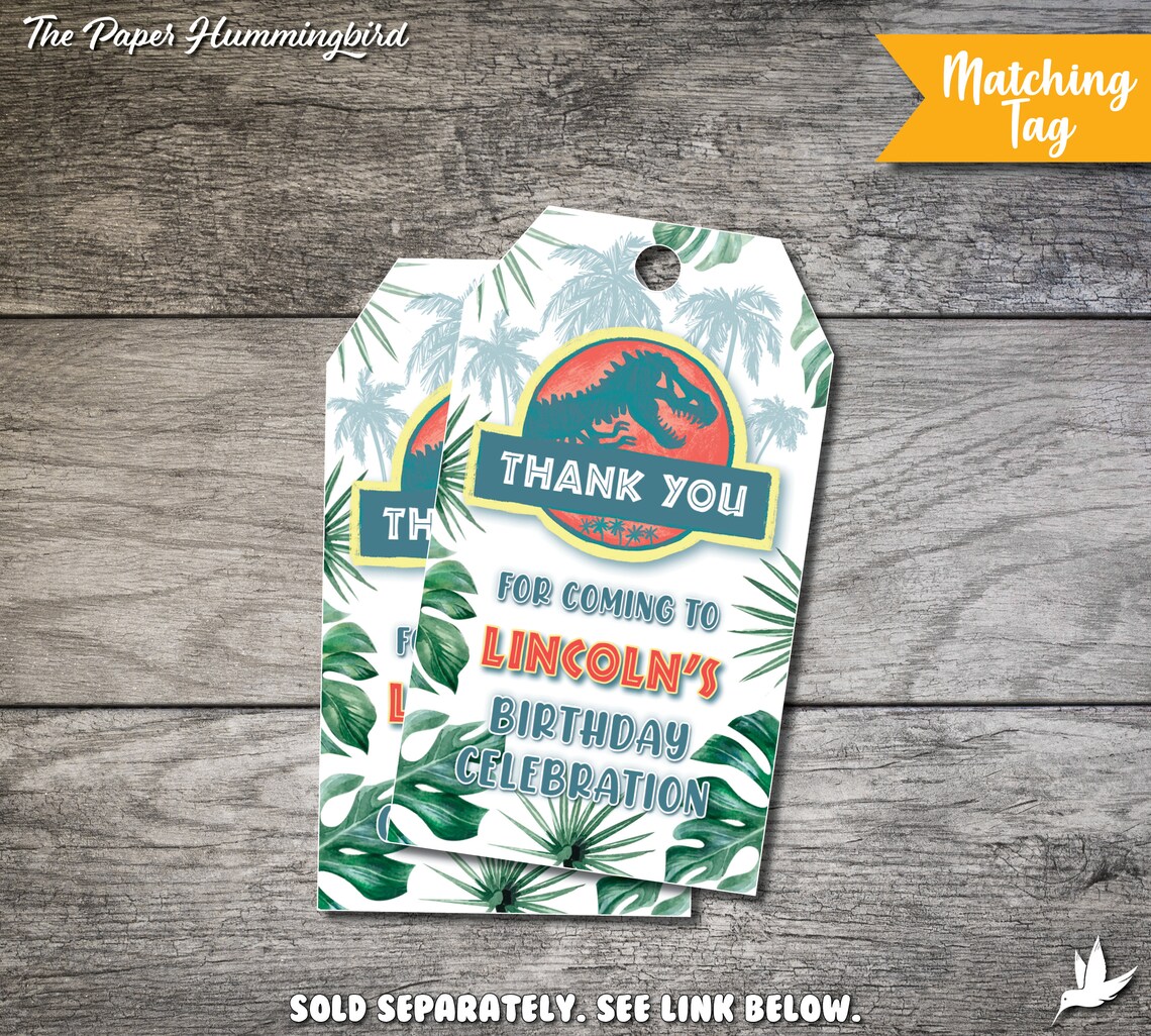 Jurassic World Water Bottle Labels Printable Jurassic Park - Etsy