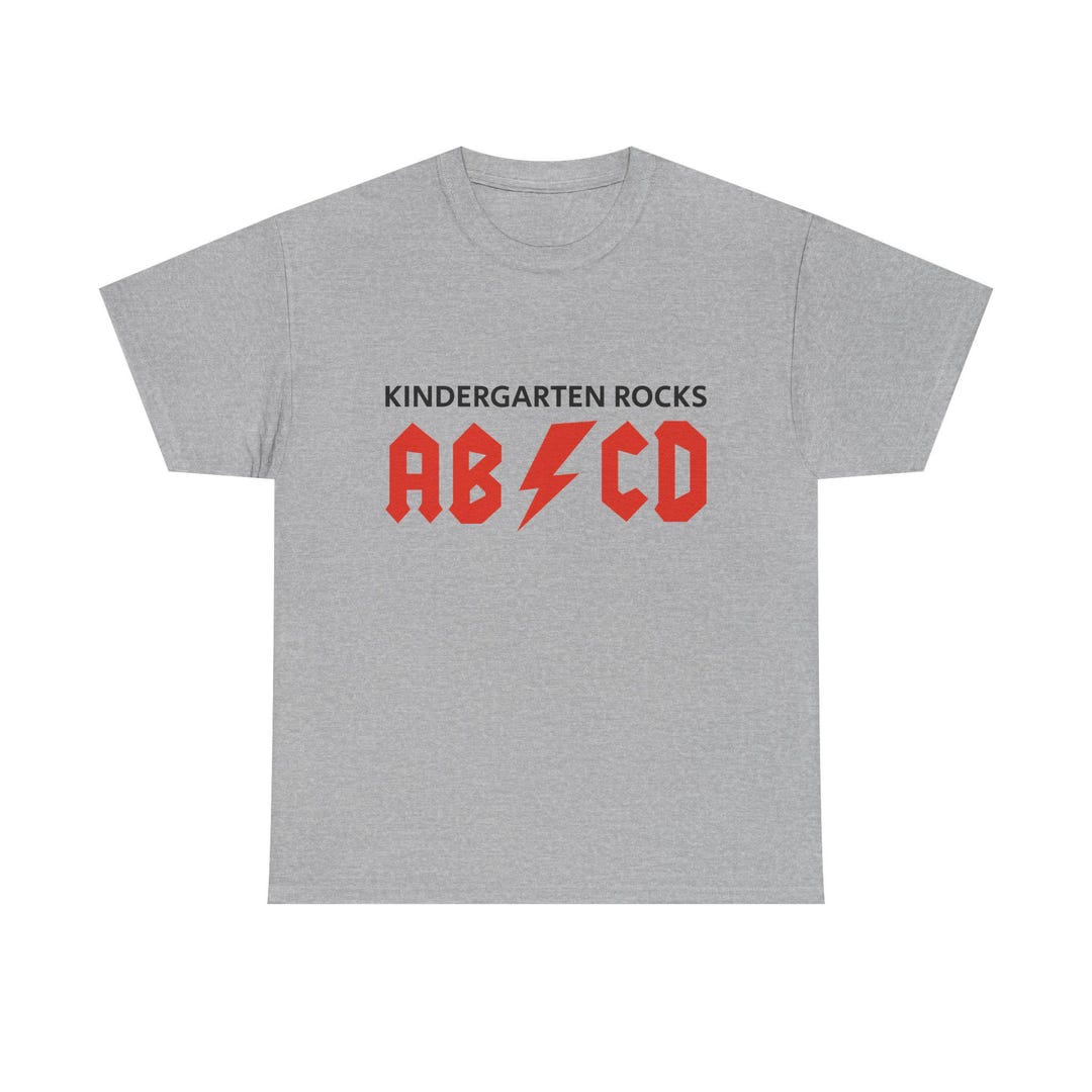 Kindergarten Rocks ABCD T-shirt | Teacher Shirt, School Humor - Etsy