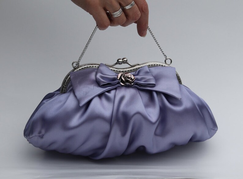mauve evening bag