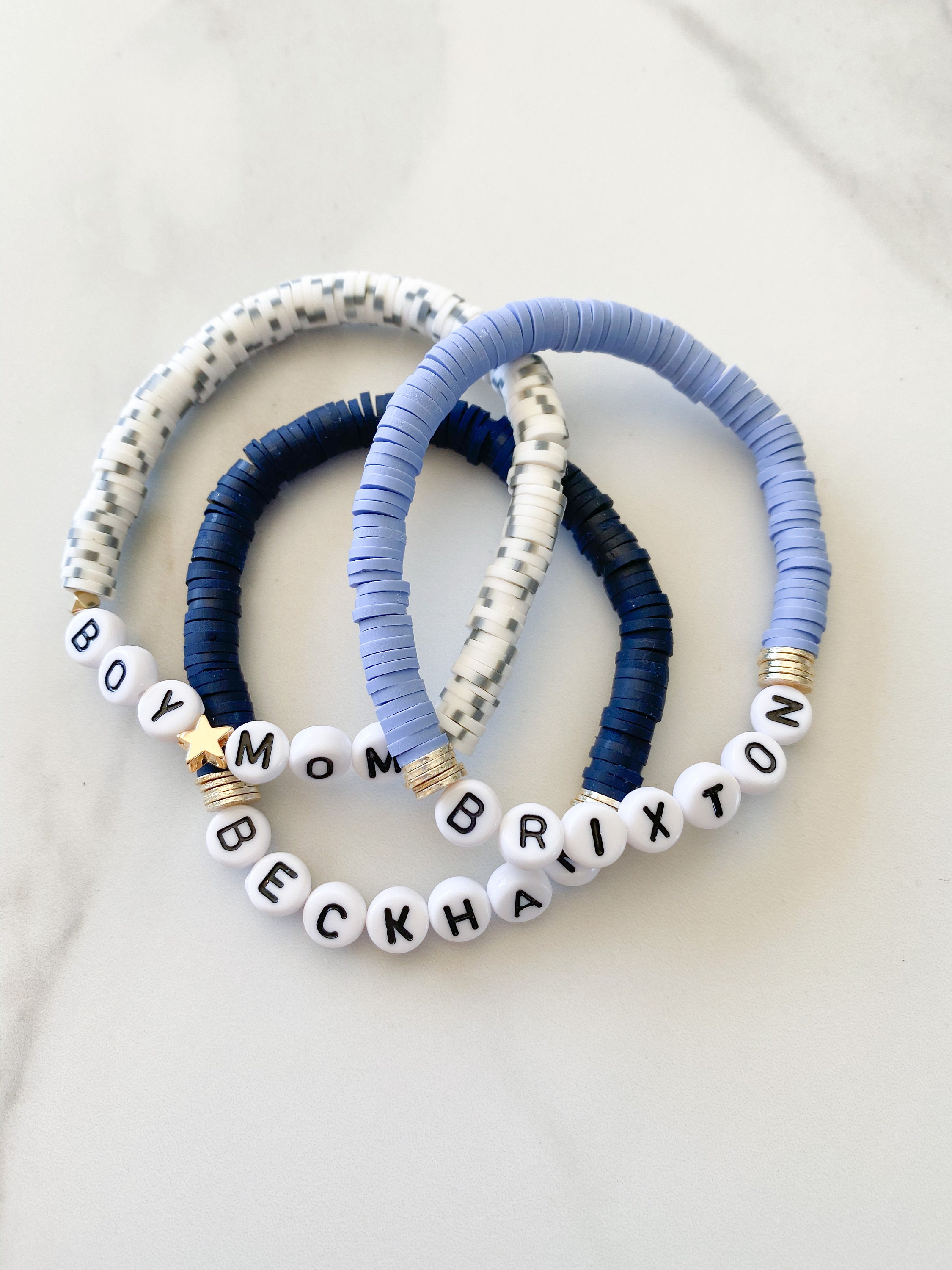 Boy Mom Gift Boy Mom Bracelet Custom Bracelet Beaded Etsy