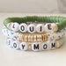 Boy Mom Gift | Boy Mom Bracelet | Custom Bracelet | Beaded Bracelet | Heishi Bracelet | Personalized Name Bracelet | Mama Bracelet