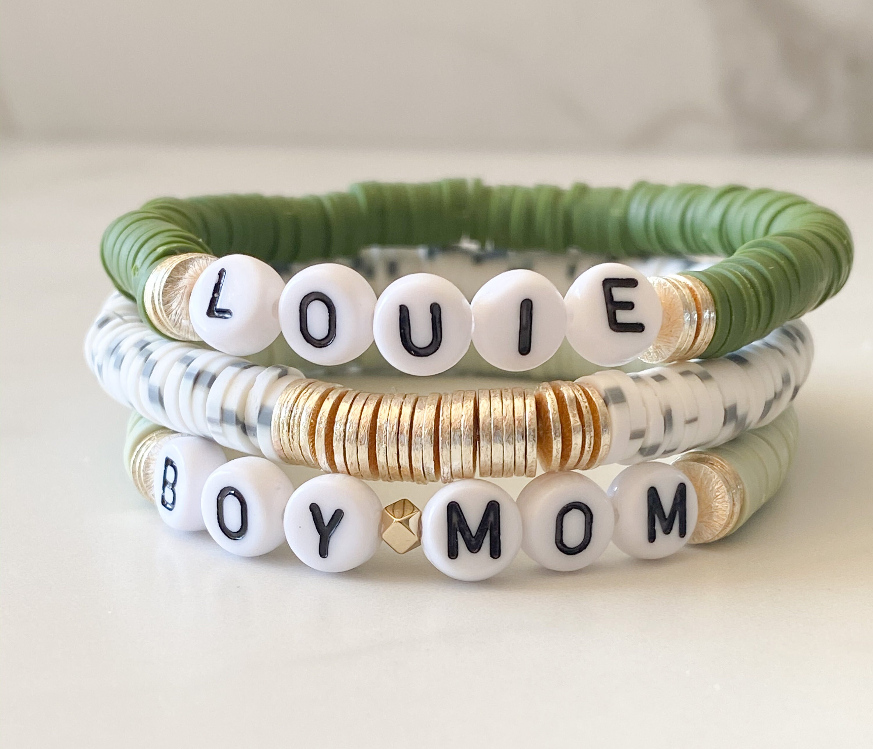 Boy Mom Gift Boy Mom Bracelet Custom Bracelet Beaded Etsy