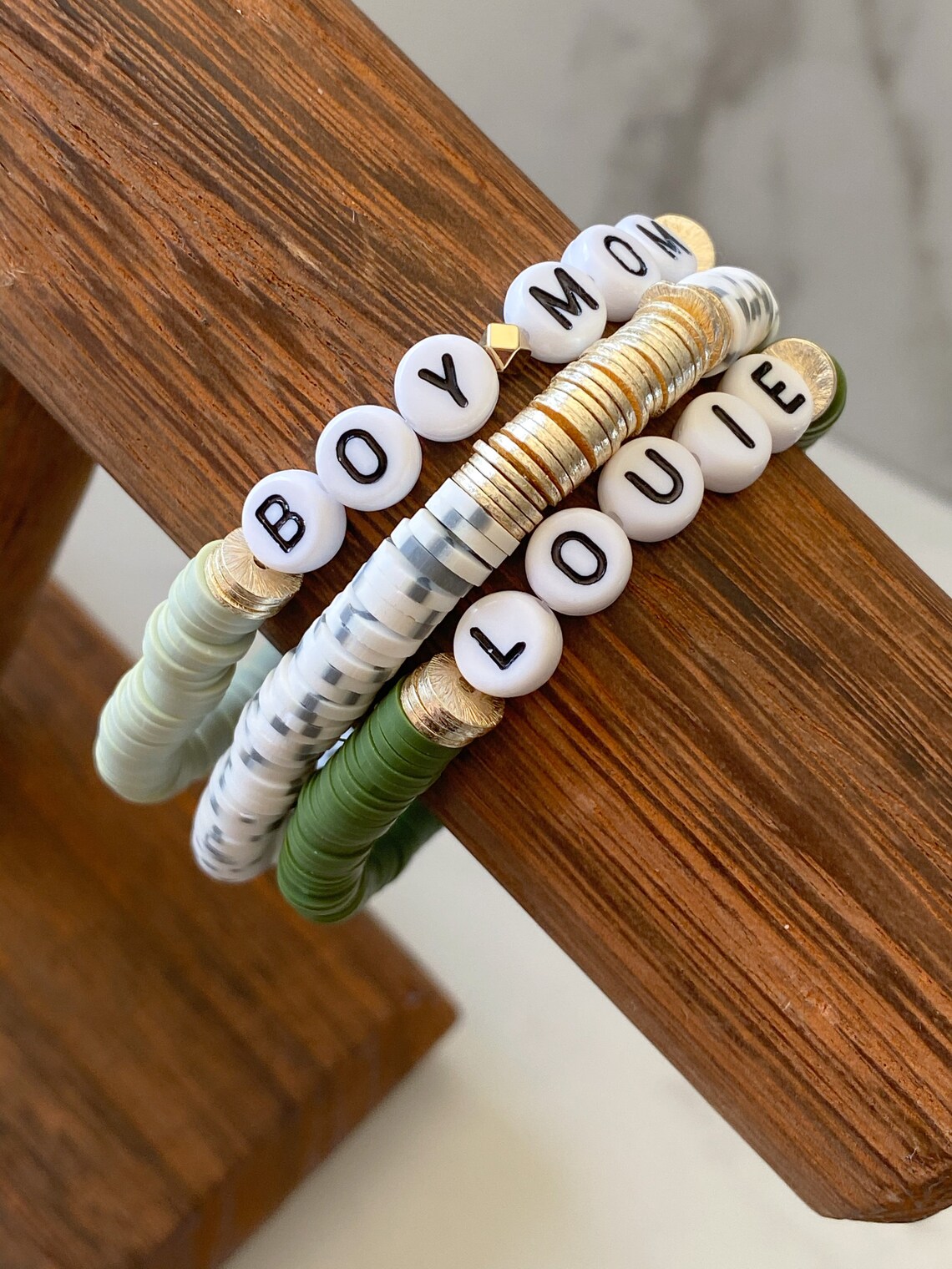 Boy Mom Gift Boy Mom Bracelet Custom Bracelet Beaded Etsy