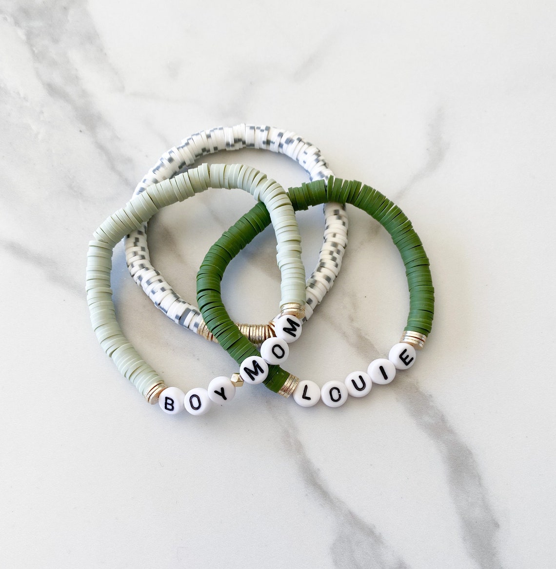 Boy Mom Gift Boy Mom Bracelet Custom Bracelet Beaded Etsy