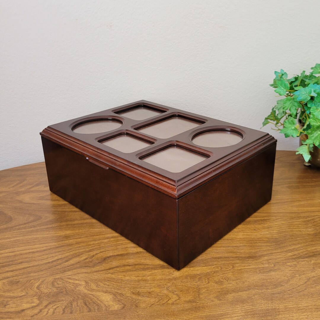 Vintage Wood Storage Box Bombay Company Photo Keepsake Box Etsy