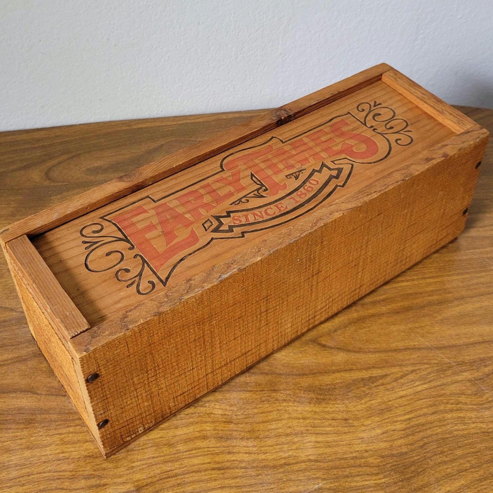 U.S.A ヴィンテージ 木箱 vintage wooden box Amazon.com: Tighall Antique Wooden Box with Hinged Lid and Lock