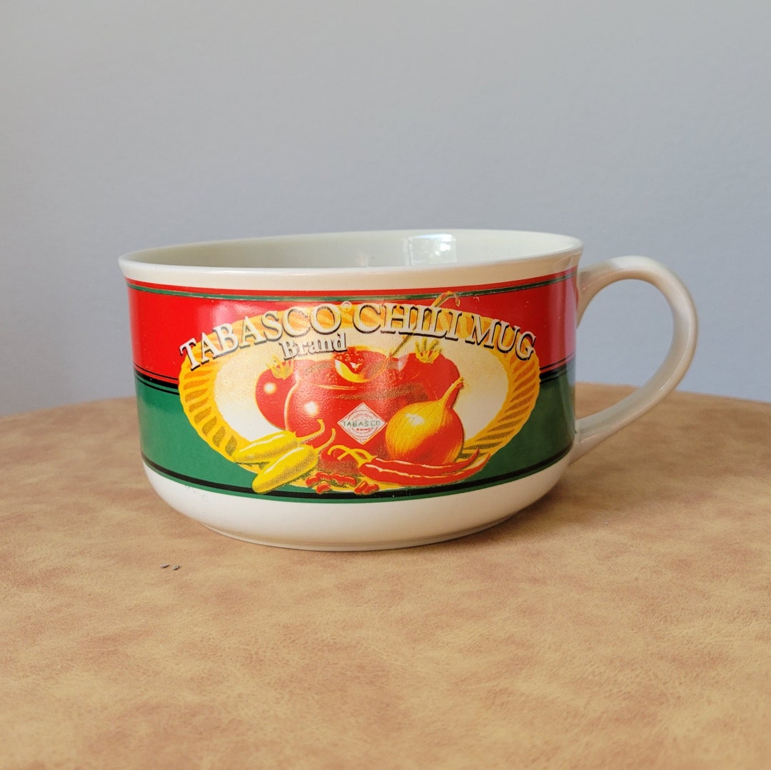 Tabasco Brand Chili Mug With Handle, Vintage Soup Bowl Etsy