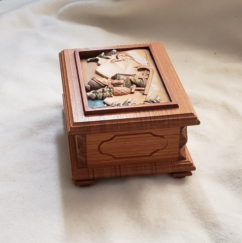 Vintage Hummel Music Box Limited Edition Winter Ride Into Etsy