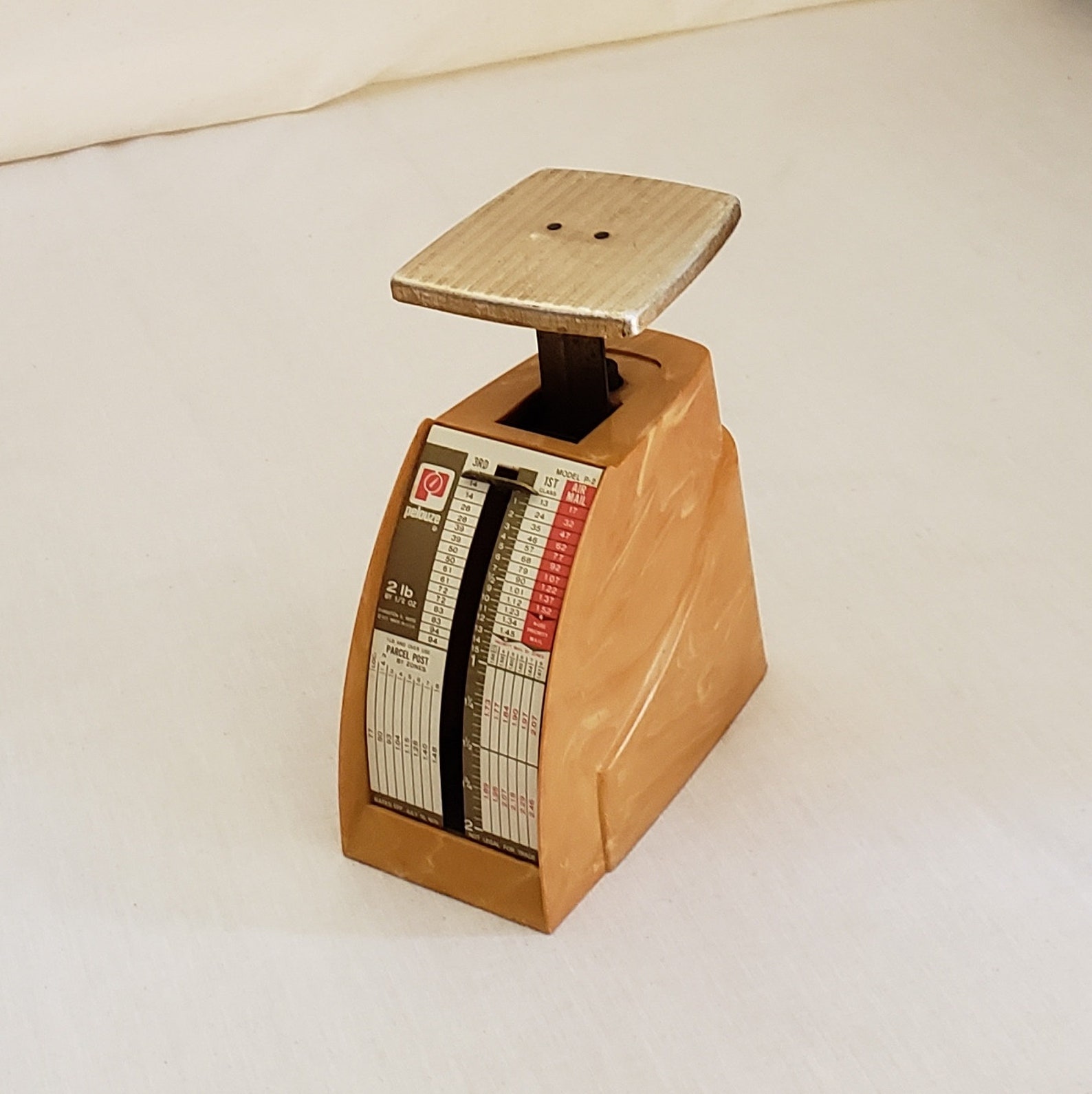 Vintage Postal Scale Pelouze 2 Pound Postage Scale Gold Desk Etsy