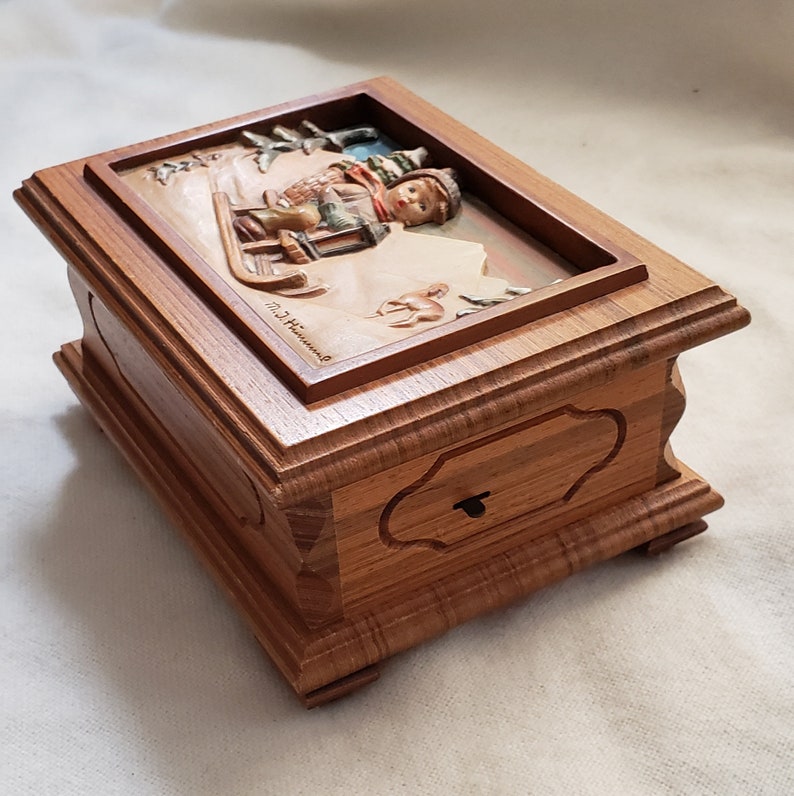 Vintage Hummel Music Box Limited Edition Winter Ride Into Etsy