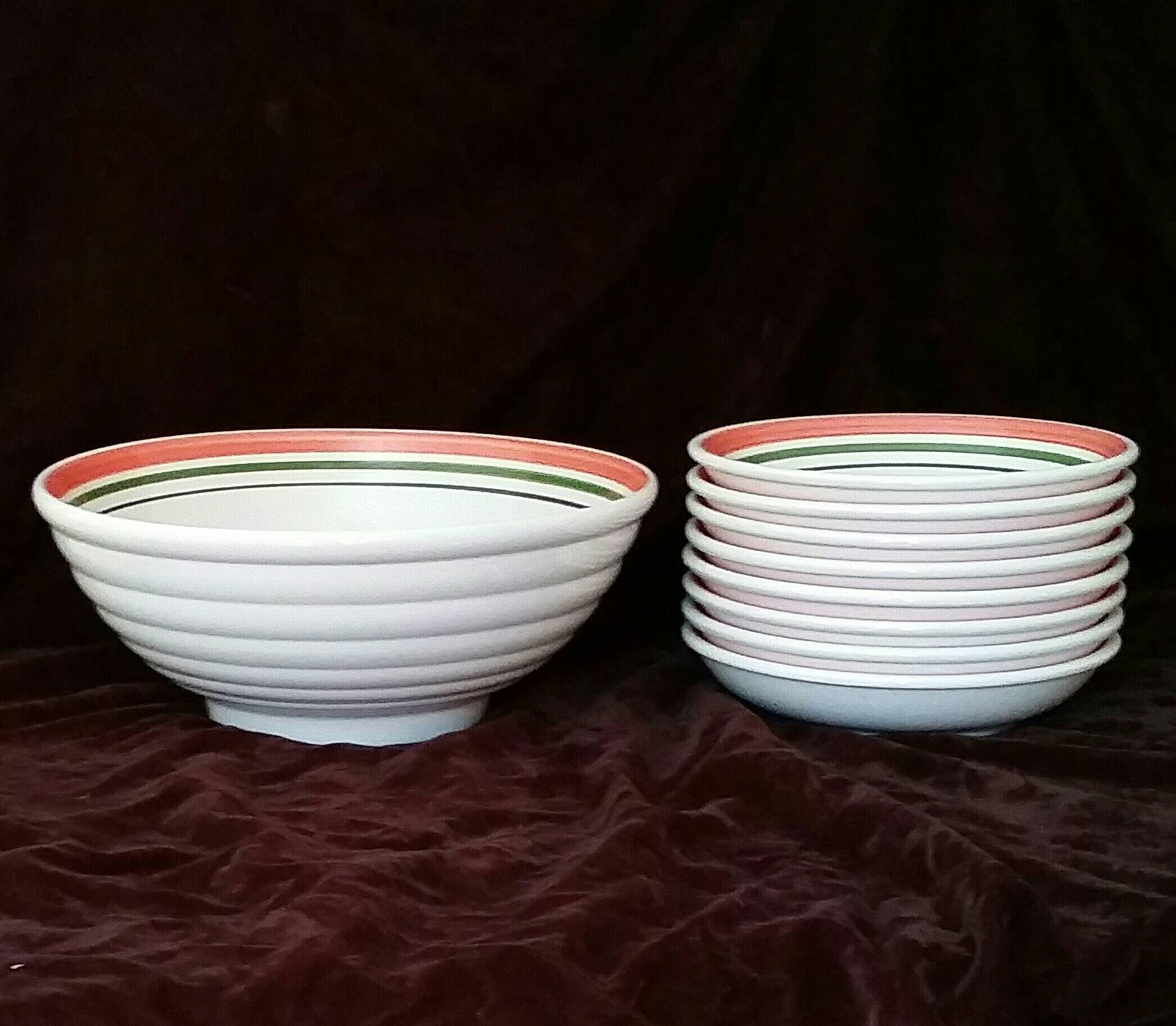 Pasta Bowl Set Himark Dishes Made in Italy Large Pasta Bowl Etsy