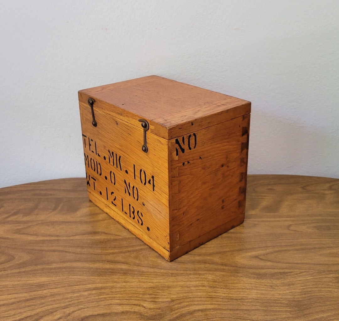 Rustic Handcrafted Wood Box Hinged Lid Etsy