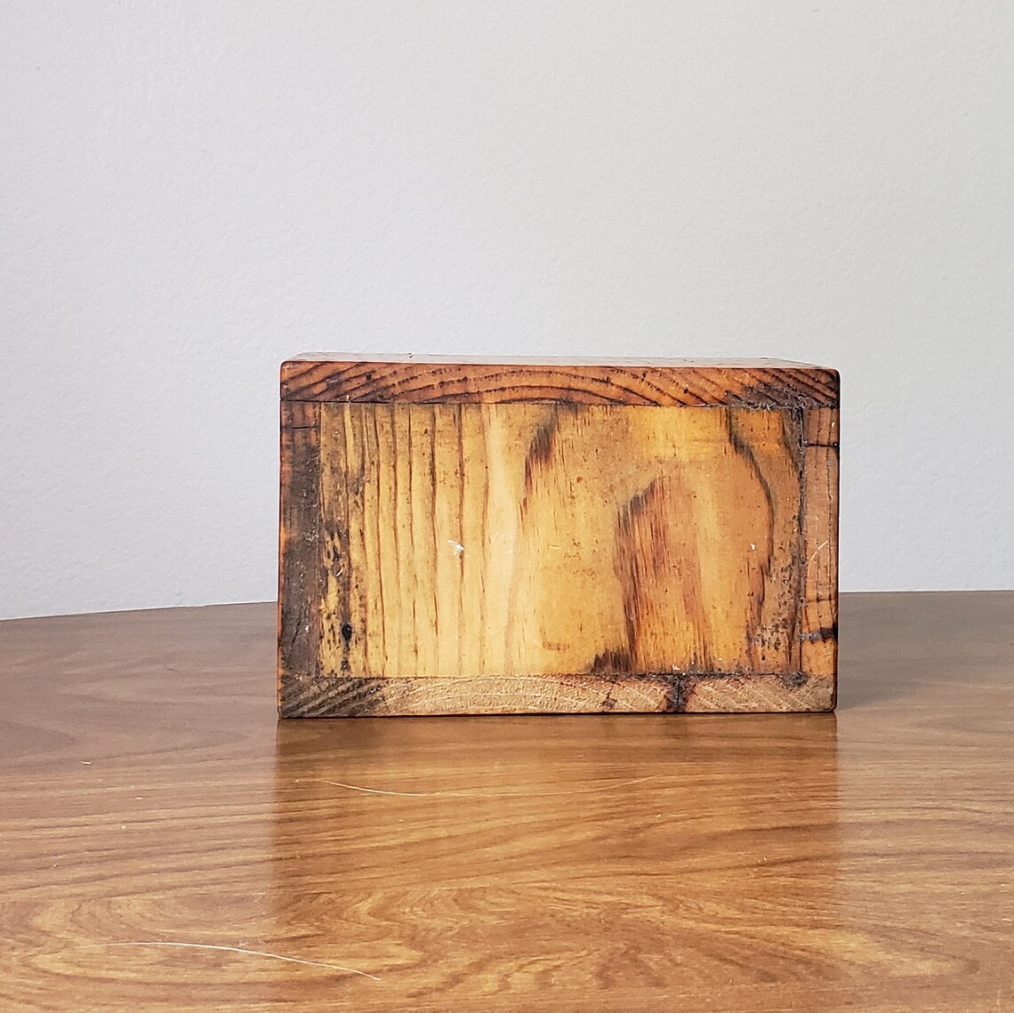 Wooden Recipe Box With High Back Trinket Container 5x7 Etsy