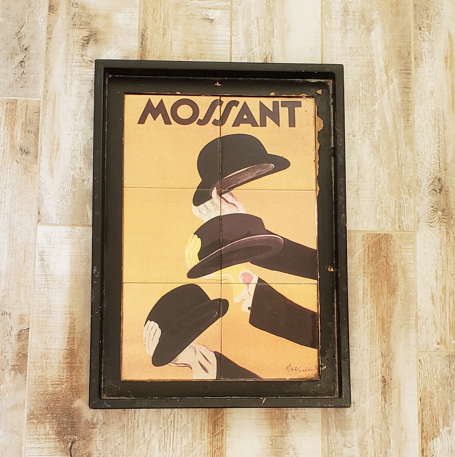 Chapeau Mossant Gris Années 60 - Taille M, Feutre, Style Fedora Rétro