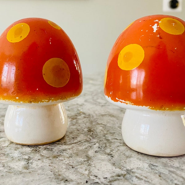 Mushroom Salt and Pepper Shakers Etsy