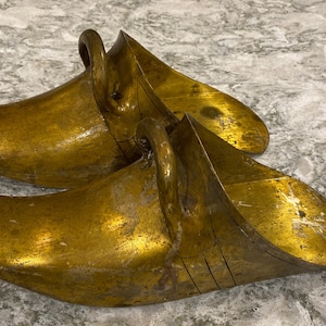 Antique Spanish Conquistador Brass Stirrups