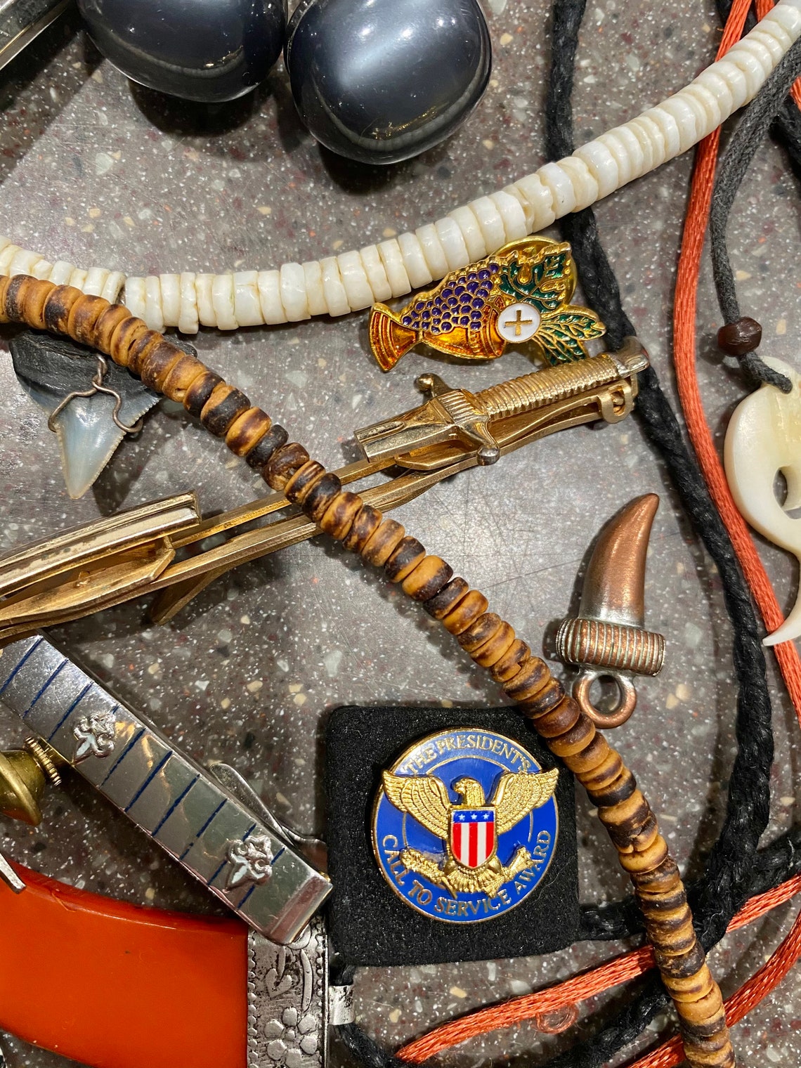 Lot of Mens Vintage Jewelry Etsy