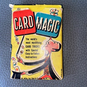 Vintage Ed-U-Cards Card Magic Cards W/instructions
