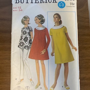Butterick Sewing and Pattern 4801 maternity dress and top, bust 34, size 12